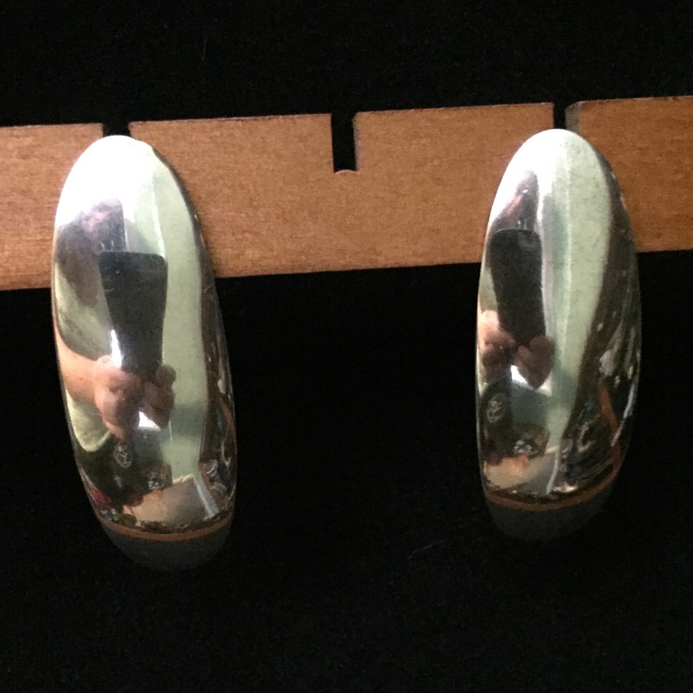VINTAGE STERLING SILVER EARRINGS- GUC - Picture 3 of 5